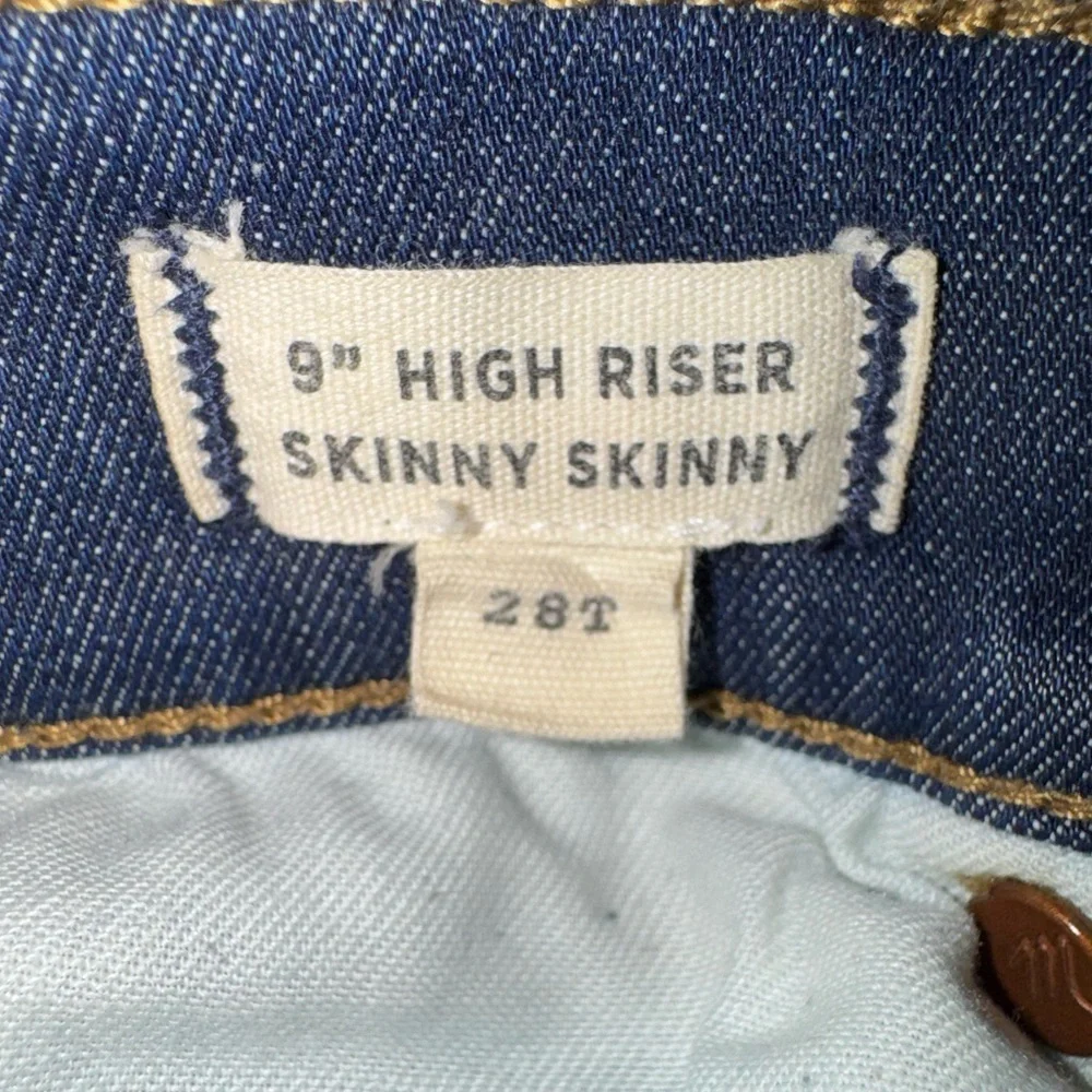 Madewell High Riser Skinny Skinny Jeans. Size 28T. EUC